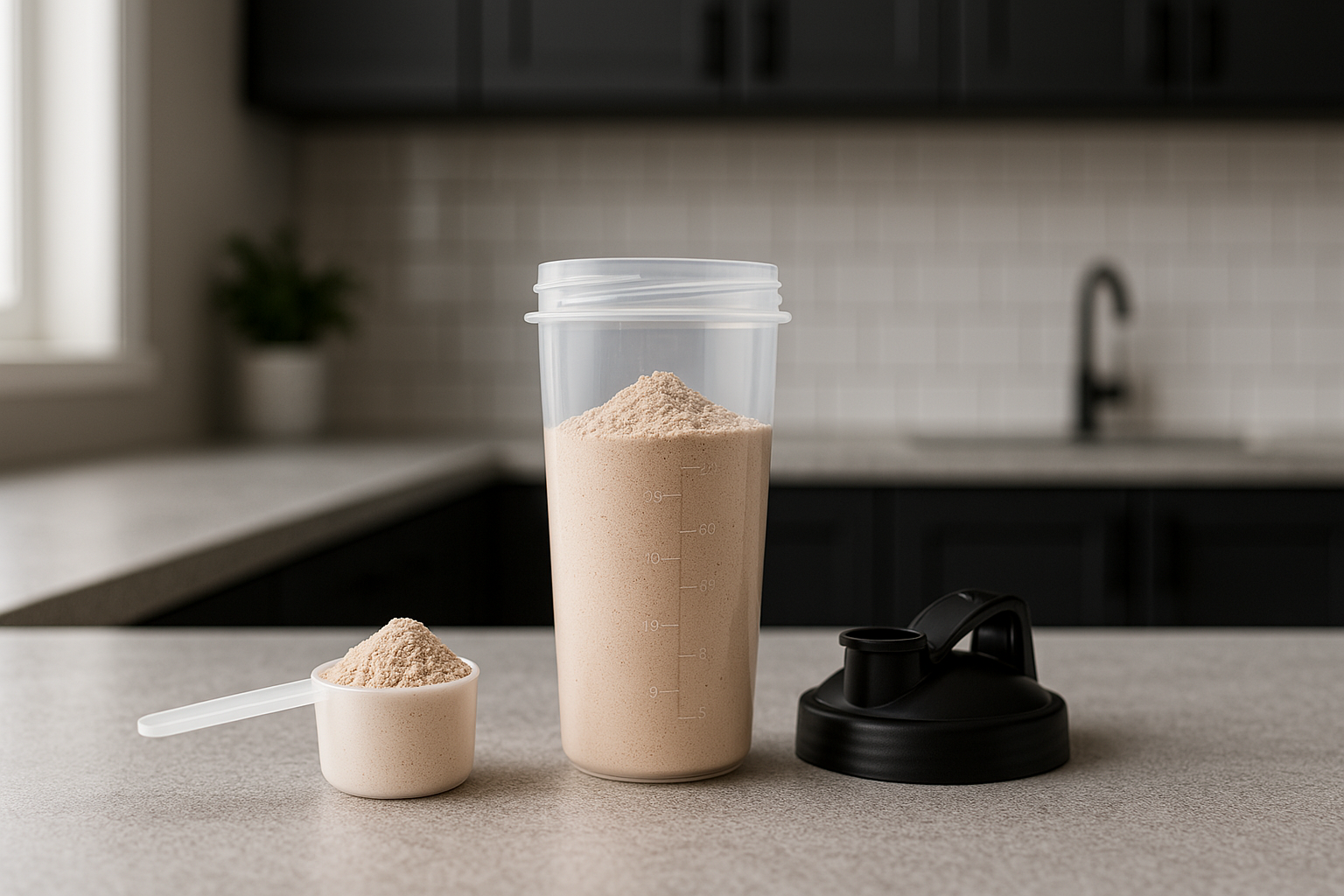 Hur blandar man proteinpulver?