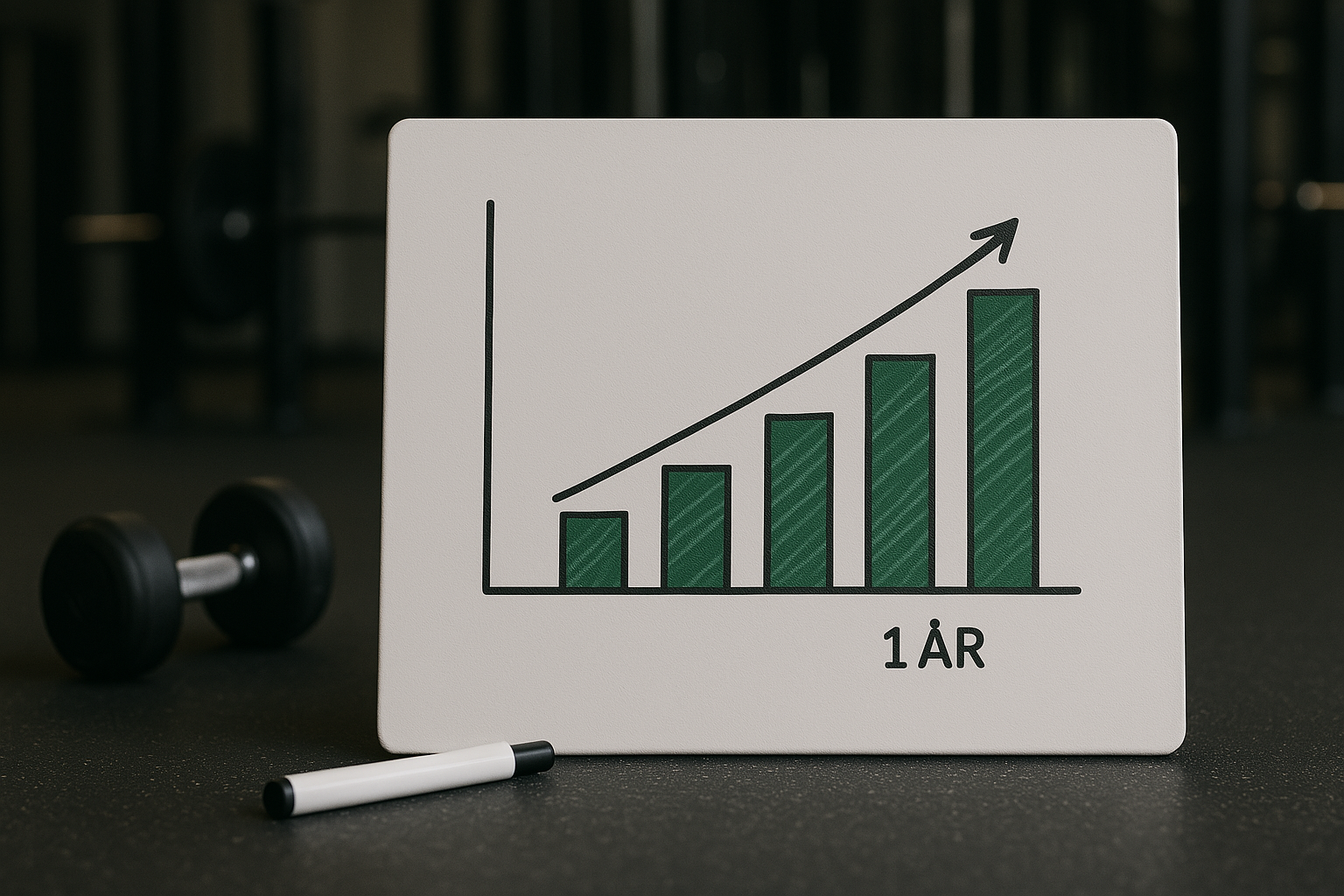 Hur mycket muskler kan man bygga på ett år?