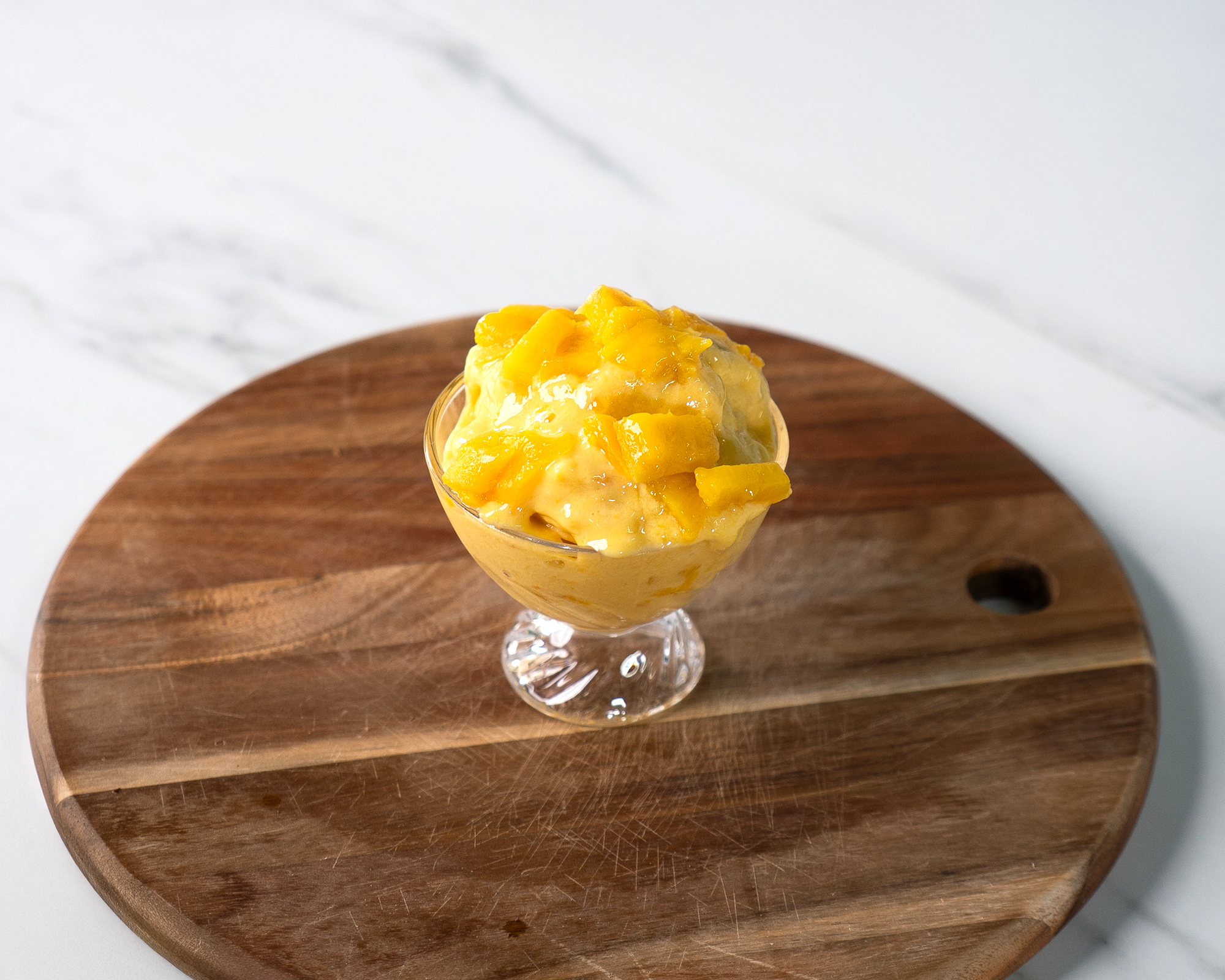 Proteinrik Mango Glass